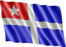Kreta Flagge schräg
